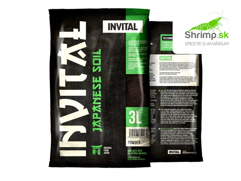 Invital Japanese Soil 3 l Powder japonský substrát hnedý