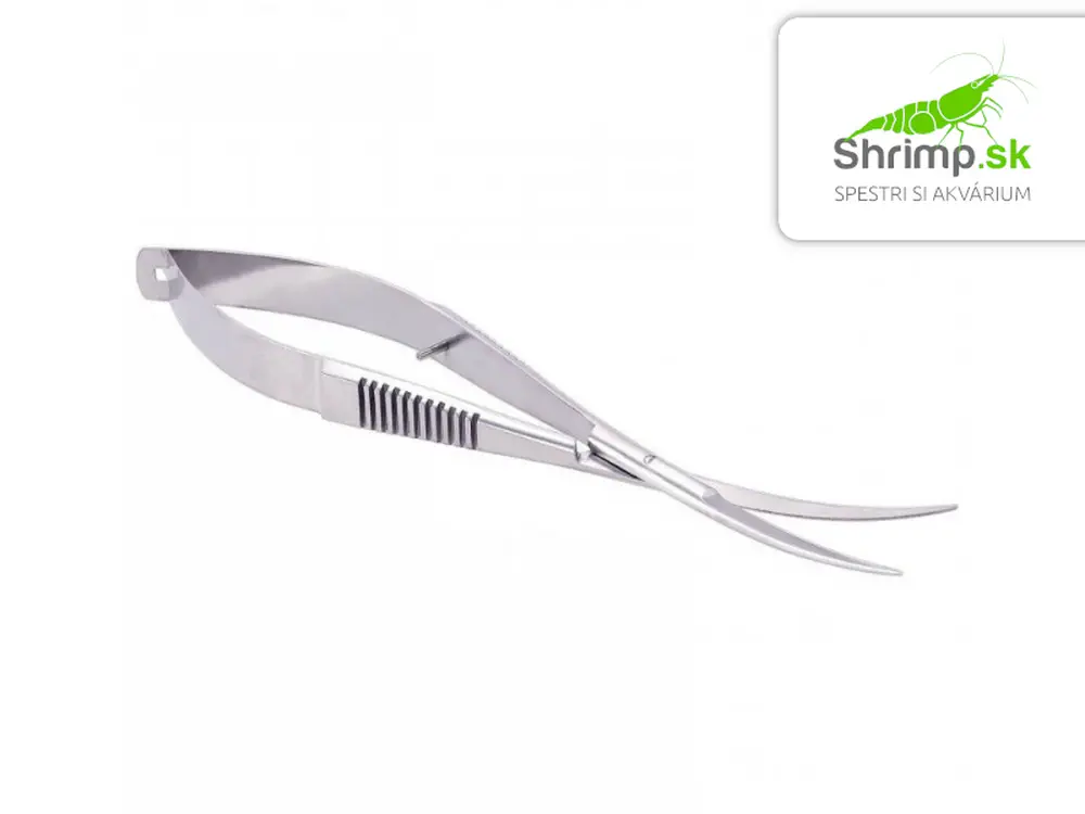 Nožnice 16 cm zahnuté pružinové