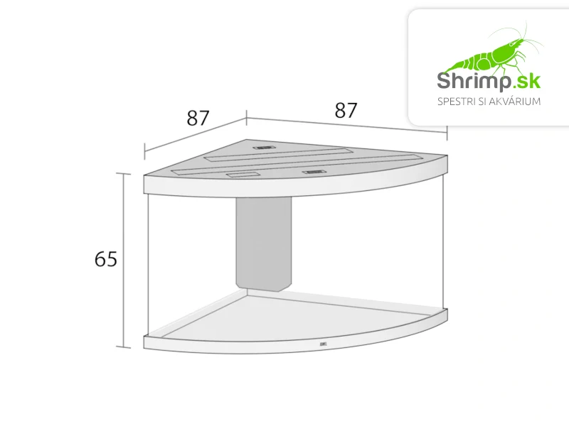 Akváriový set JUWEL Trigon 350 LED dub