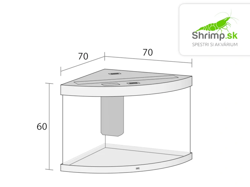 Akváriový set JUWEL Trigon 190 LED biely