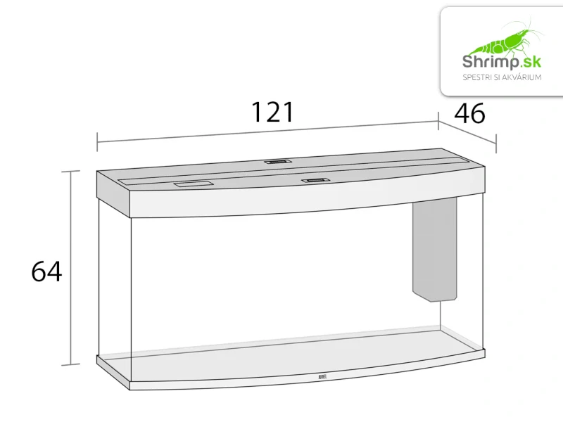 Akváriový set JUWEL Vision LED 260 biely 260l