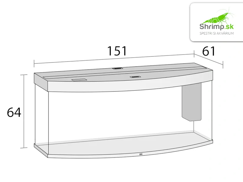 Akváriový set JUWEL Vision LED 450 biely 450l
