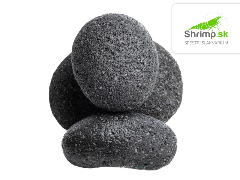 Lávové kamene (okruhliaky) 10-20 cm, 1 kg 