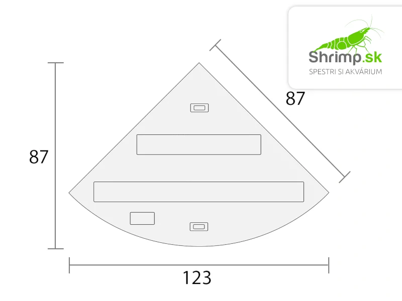 Akváriový set JUWEL Trigon 350 LED čierny