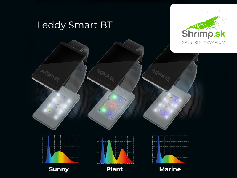 Aquael Leddy Smart BT 4,8W, 11 cm čierna