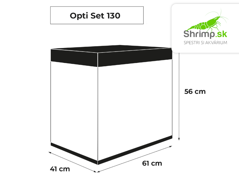 Aquael Akváriový set OPTI SET 130 čierny, 130 l
