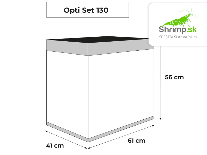 Aquael Akváriový set OPTI SET 130 sivý, 130 l