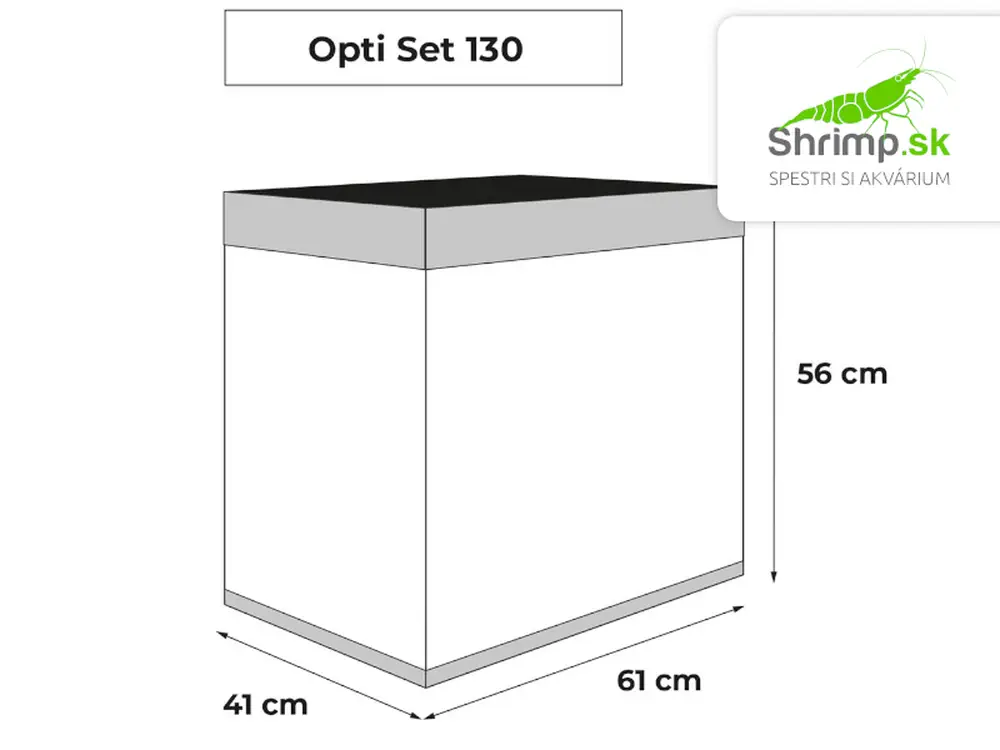 Aquael Akváriový set OPTI SET 130 sivý, 130 l