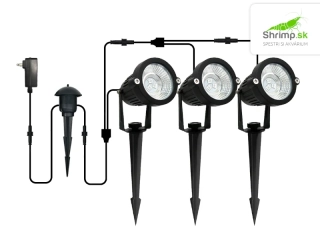 INVITAL LED osvetlenie jazierka 3ks